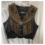 Unik Leather Apparel Vest Sz M