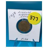 1928-S Lincoln Wheat Cent - Fine