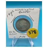 1942-S 9% Silver Washington Quarter - Fine