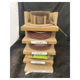 Wood Organizer w/Sanding Papers