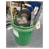 5-Gal Bucket w/Metal Brackets - Roll of Wire