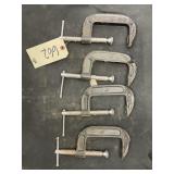 4 - 4" C Clamps