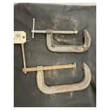 2 - 6" & 8" C Clamps