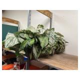 Metal Plant Basket & Faux Greenery