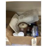 Box of Rubbermaid - Tupperware - Seasonings