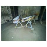Pair Roll Around Heavy Duty Saw Horses