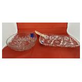 2 - Glass Serving Platters