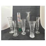 7 Pcs - Assorted Glass Vases