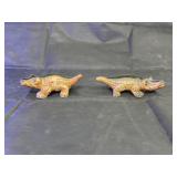 2 Pcs - Decorative Glass Alligators