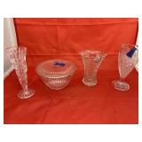 4 Pcs - Assorted Clear Glass Pcs