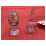2 Pcs - Fenton Decorative Egg & Bell