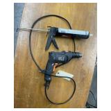 2 Pcs - Corded Drill & Caulking Gun