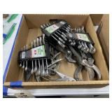 Box of Assorted Wrenches & Pliers