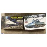 2 Pcs - Arii King Tiger Plastic Model & More