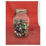 Jar of Assorted Marbles