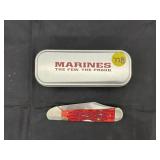 Case Marines Knife in Metal Case