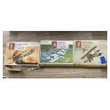 3 Pcs - Renwal Sopwith Camel - Pfalzd 3