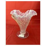 Fenton French Opalescent Hobnail Vase