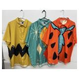 3 Pcs - Button Front Cartoon Character Shirts