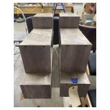 2 -Wooden Wall Shelving Units