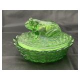 Fenton Frog on Nest
