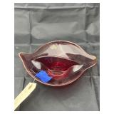 Viking Ruby Red Divided Dish