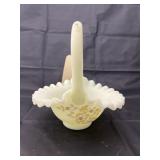 Fenton Hand Painted Decorative Basket