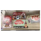 4 Pcs - Assorted Metal Cola Signs - 12x8