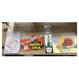 4 Pcs - Lucky Strike Metal Sign 12x8 - Cola 8x12