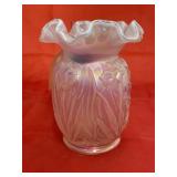 Fenton Daffodil Pink Iridescent Vase