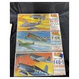 3 Pcs -Jo Han Model Airplanes - some NIB
