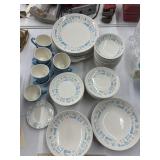 Blue Heaven Royal China Ironstone Dinnerware