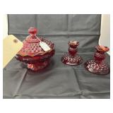 Fenton Candy Dish & Candle Holder