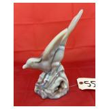 Imperial Glass Caramel Slag Glass Bird