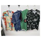 4 Pcs - Button Front Collared Shirts