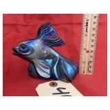 Fenton Hand painted Fish Figurines