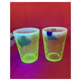 Vintage Uranium Juice Glasses