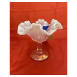 Fenton Ruffled Edge Pedestal Dish