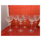 6 - Glass Wine Glasses