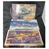 3 Pcs - UPC & Tiger Plastic Model Airplanes