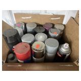 Box of Assorted Spray Paints