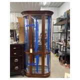 Lighted Glass/Wood Display Cabinet