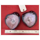 2 - Mid-century Modern Ceramic Teardrop Ashtray