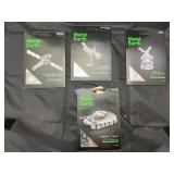 4 Pcs - Metal Earth Tiger 1 Tank - Windmill