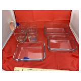 7 Pcs - Cup & Mini Pyrex Dishes
