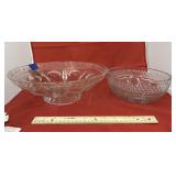 2 - Glass Serving Bowls