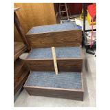 3 - Step Carpeted Stairs 22"L x 22"W x 22"H