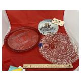 3 Pcs - Serving Platters & Decorative Plate