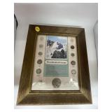 Presidential Coinage Set 1974 in Frame