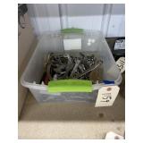 Plastic Bin w/Assorted Wrenches